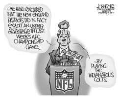 DEFLATING DEFLATE-GATE BW by John Cole
