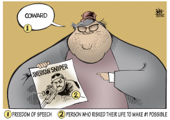 MICHAEL MOORE,  by Randy Bish