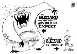 NYC BLIZZARD FIZZLE, B/W by Randy Bish