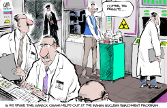 OBAMA HELPS OUT  by Cam Cardow
