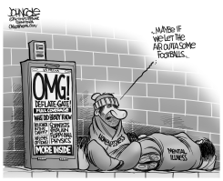 DEFLATE-GATE HYPE BW by John Cole