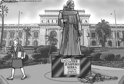 SAINT SERRA BW by Steve Greenberg