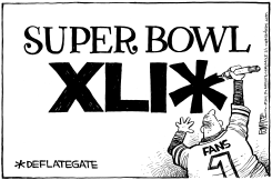 SUPER BOWL XLIX by Rick McKee