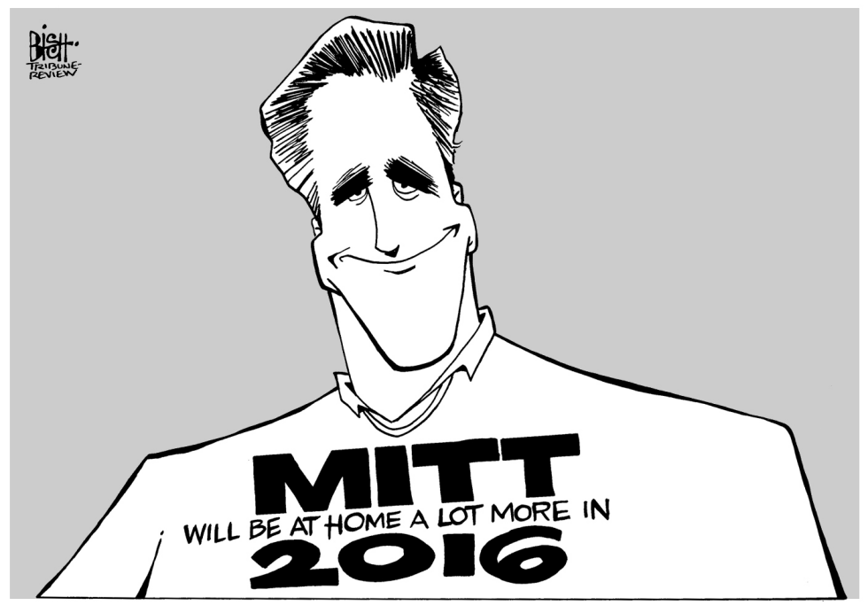 MITT SAYS NO, B/W