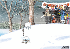 GROUNDHOG SURRENDERS TO LATEST BLIZZARD by R.J. Matson