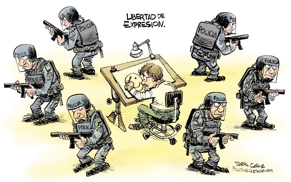  LIBERTAD DE EXPRESION  by Daryl Cagle