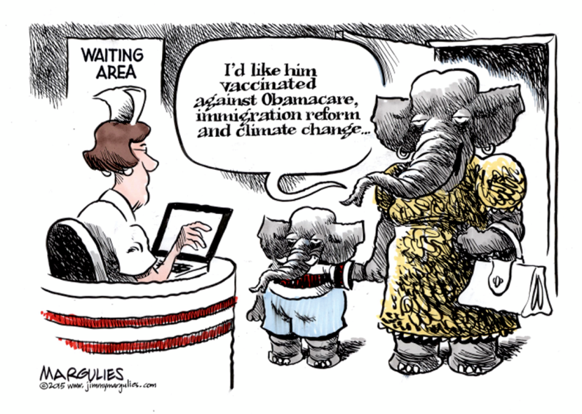 Republican vaccinations color