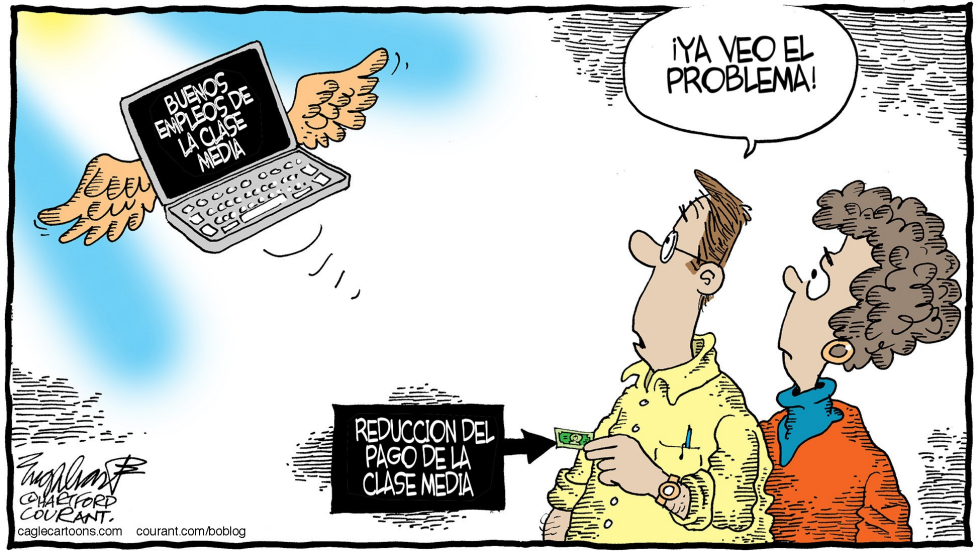  REDUCCION DEL PAGO DE LA CLASE MEDIA  by Bob Englehart