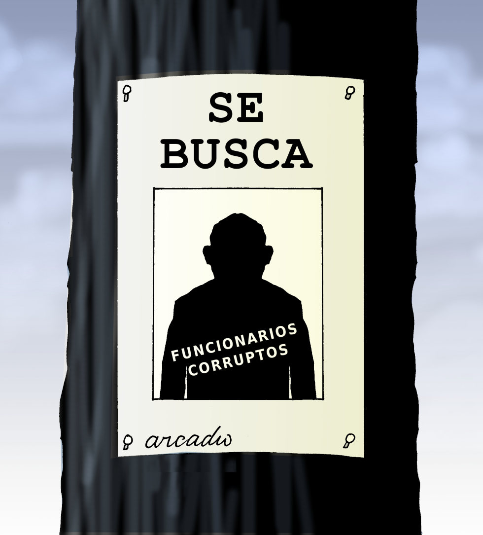 Se busca al corrupto