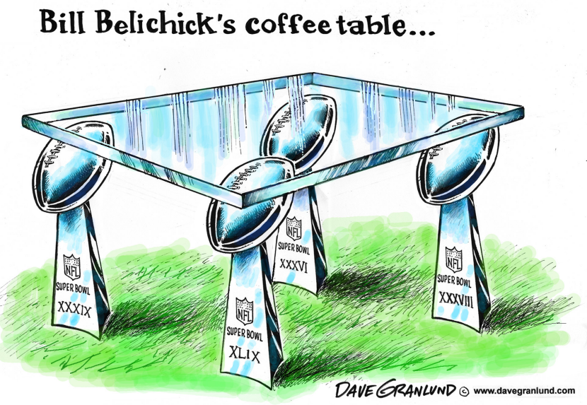 Belichick's coffee table