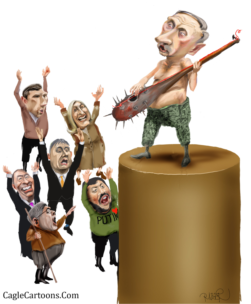  PUTIN AND HIS EUROPEAN CHORUS OF PRAISE by Riber Hansson