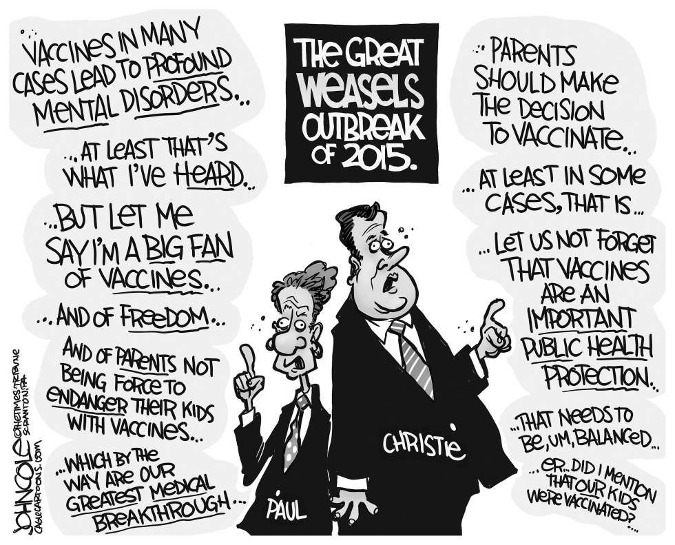 Weasels outbreak BW
