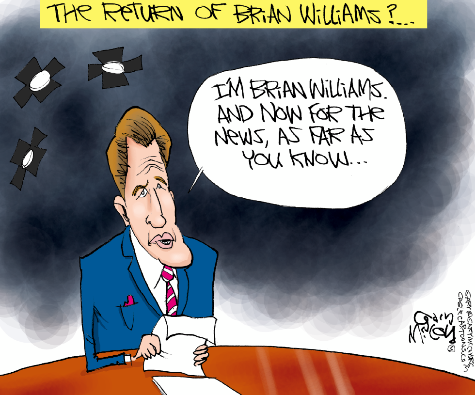  BRIAN WILLIAMS RETURNS by Gary McCoy