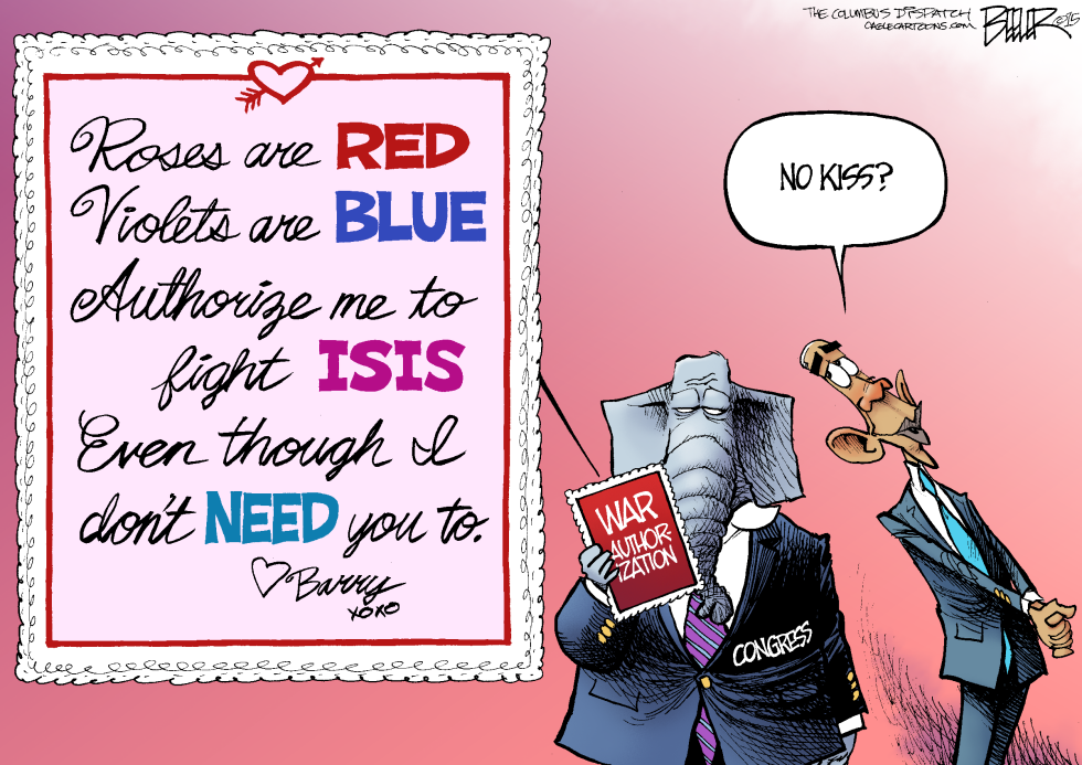  LOVE AND WAR by Nate Beeler