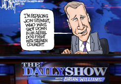 JON STEWART AND BRIAN WILLIAMS by Jeff Darcy