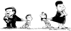 TEACHERS IMPASSE KIDS by Daryl Cagle