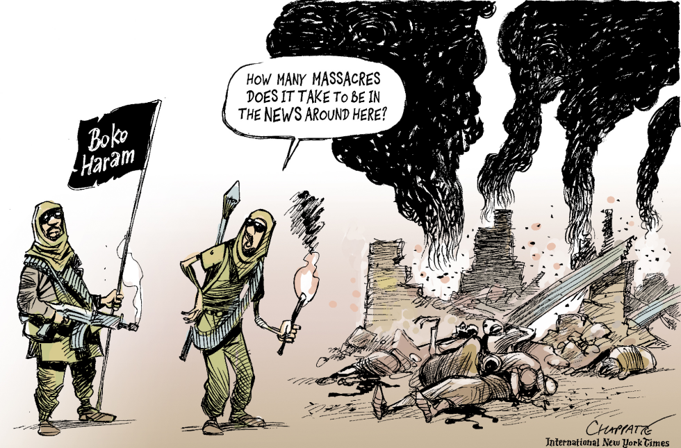  BOKO HARAM ON A RAMPAGE by Patrick Chappatte