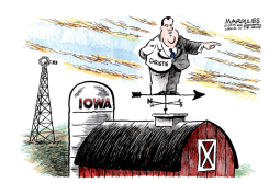 CHRIS CHRISTIE AND IOWA  by Jimmy Margulies