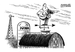 CHRIS CHRISTIE AND IOWA by Jimmy Margulies