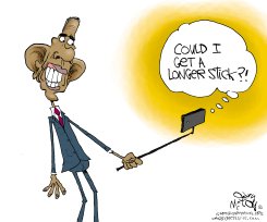 OBAMA SELFIE STICK  by Gary McCoy