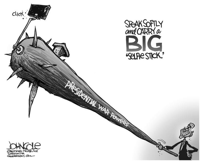 Big selfie-stick diplomacy BW