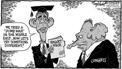 OBAMA WAR POWERS by Bob Englehart
