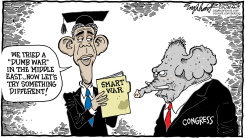 OBAMA WAR POWERS by Bob Englehart
