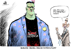 BARACK OBAMA IMAGE CONSULTANT  by Cam Cardow