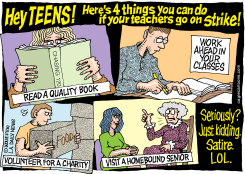LOCAL-CA TEACHERS STRIKE  by Monte Wolverton