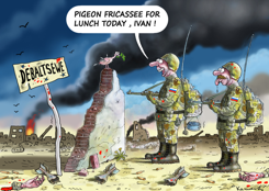 PIGEON FRICASSEE by Marian Kamensky