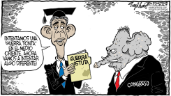 PODERES BELICOS DE OBAMA /  by Bob Englehart