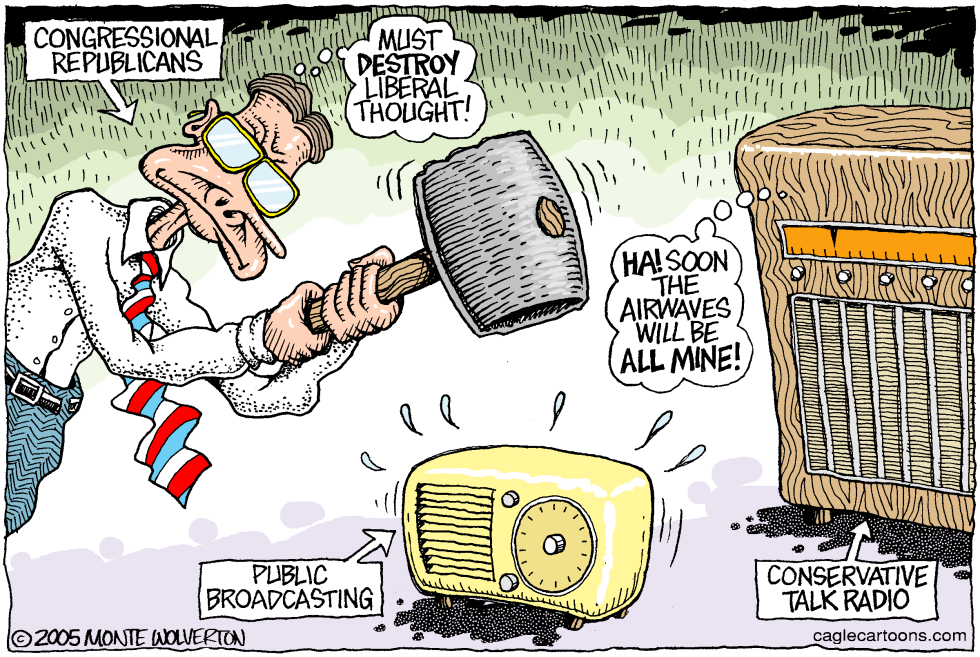 Punishing Public Broadcasting -- COLOR
