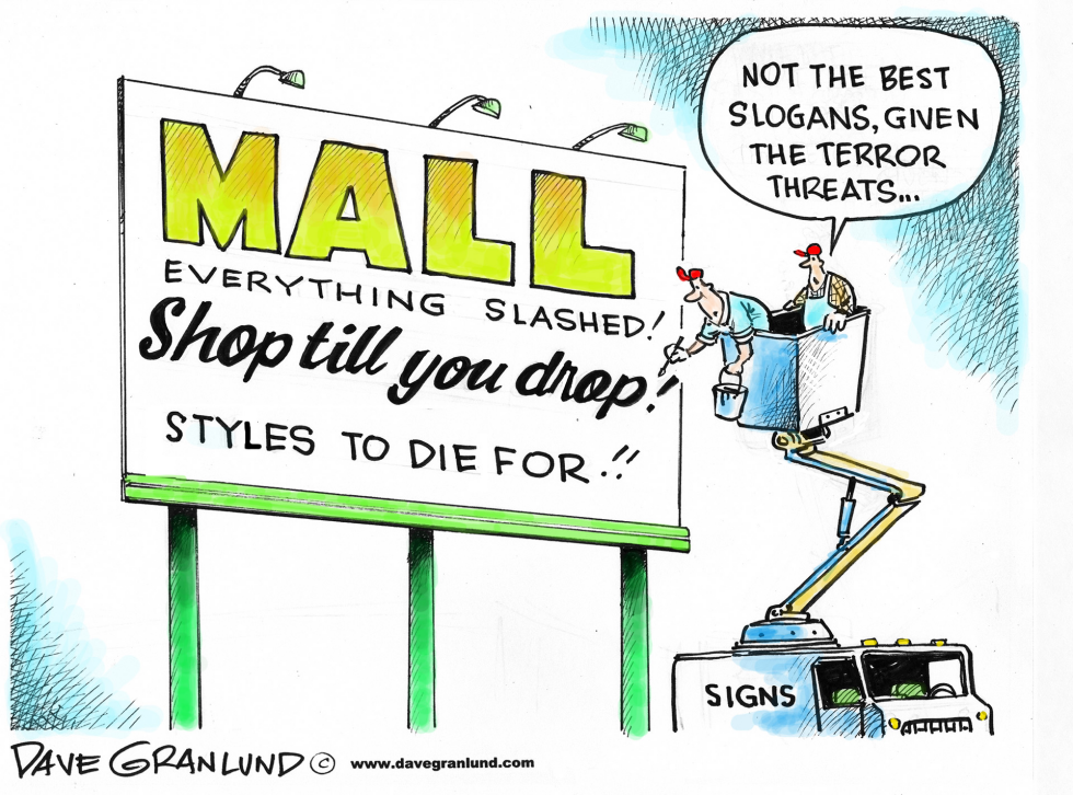 Mall terror threats
