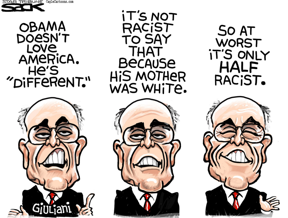  GUILIANI BLATHER by Steve Sack