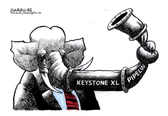 OBAMA VETOES KEYSTONE XL PIPELINE  by Jimmy Margulies