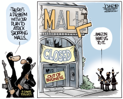 TERRORISTS AND MALLS  by John Cole
