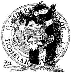 GOP THREATENS DEPT OF HOMELAND SECURITY by Daryl Cagle