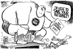 NET NEUTRALITY by Rick McKee