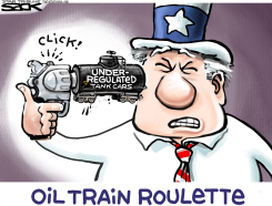 OIL TRAIN DANGER  by Steve Sack
