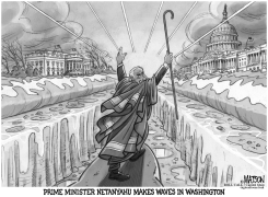PRIME MINISTER NETANYAHU MAKES WAVES IN WASHINGTON by R.J. Matson