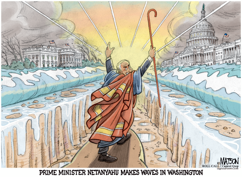 Prime Minister Netanyahu Makes Waves In Washington-COLOR