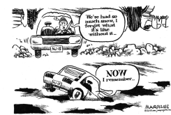 SNOW AND POTHOLES by Jimmy Margulies