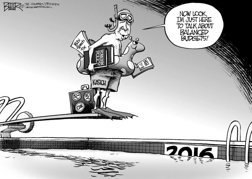 Kasich at the Pool