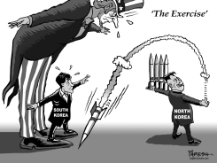 MILITARY EXERCISE  by Paresh Nath