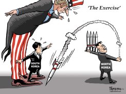 MILITARY EXERCISE  by Paresh Nath