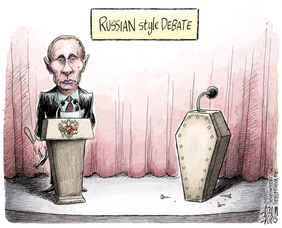  PUTIN'S CRITICS by Adam Zyglis