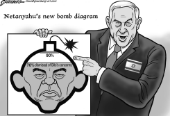 BIBI BOMB DIAGRAM BW by Steve Greenberg