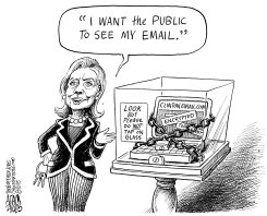 HILLARY'S EMAIL by Adam Zyglis