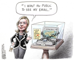 HILLARY'S EMAIL  by Adam Zyglis