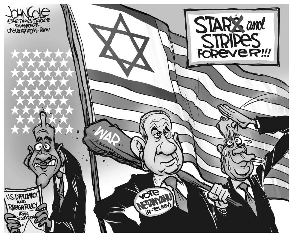 Star and stripes forever BW
